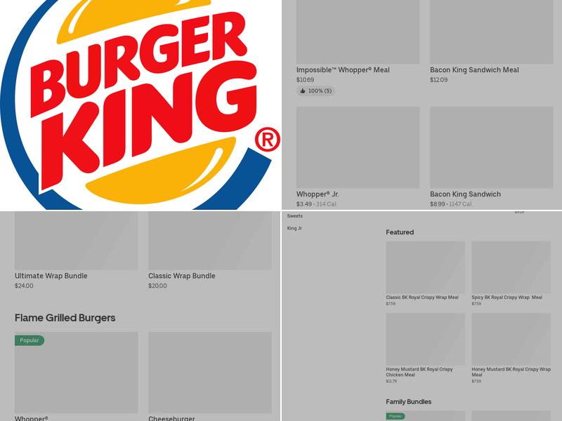 Burger King Menu
