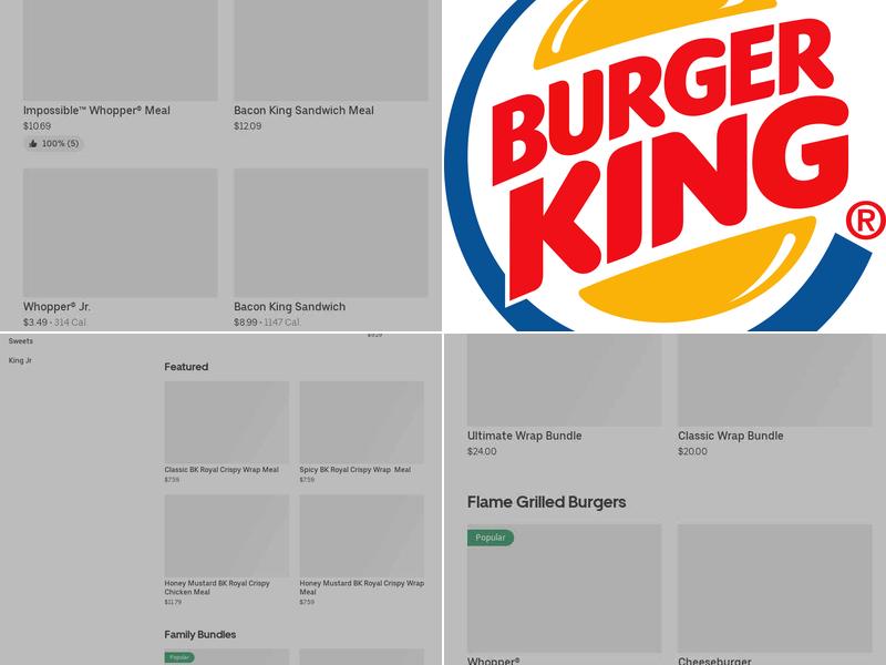Burger King Menu