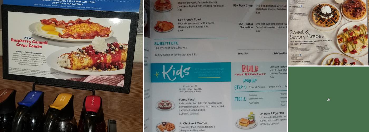 IHOP Menu