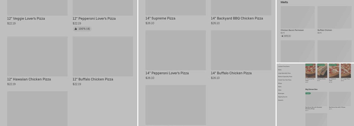 Pizza Hut Menu