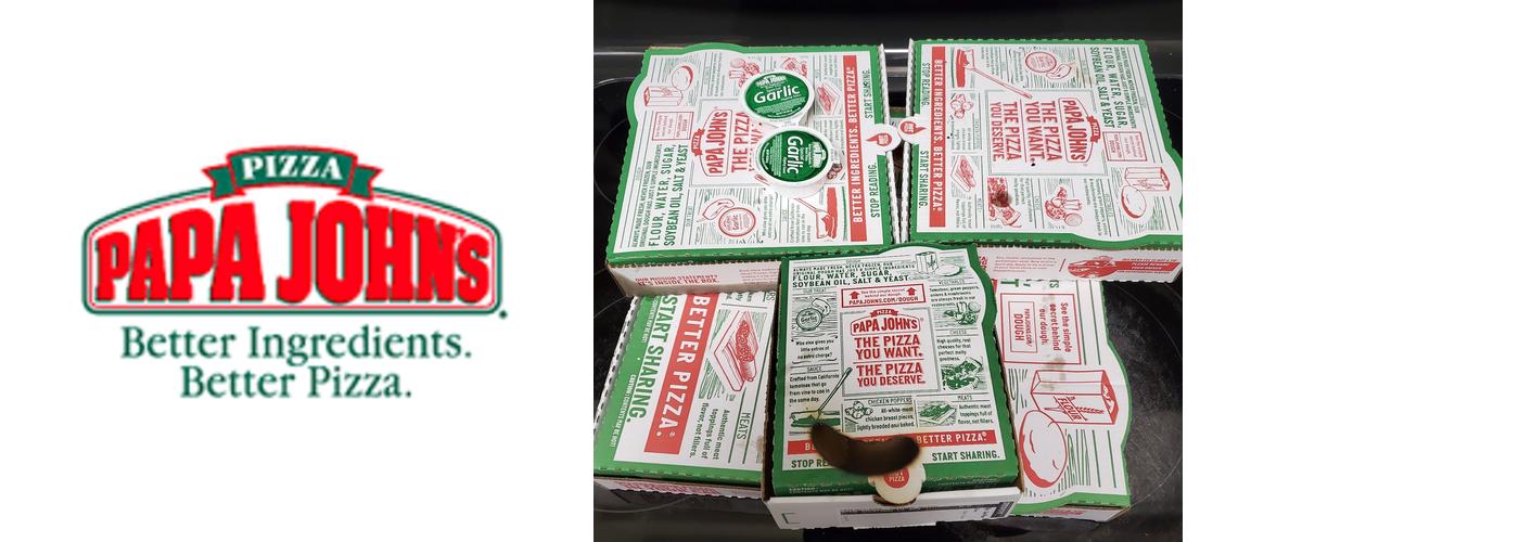 Papa Johns Pizza Menu