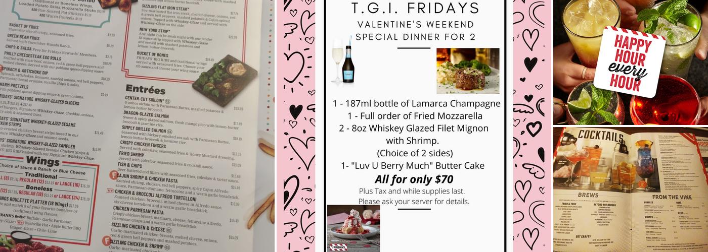 TGI Fridays Menu
