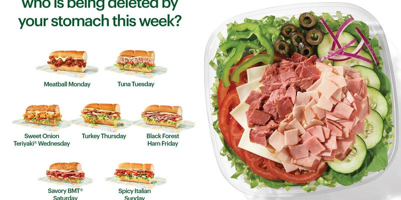 Subway Menu