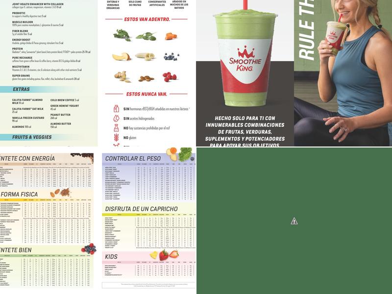 Smoothie King Menu