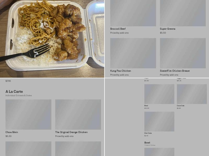 Panda Express Menu