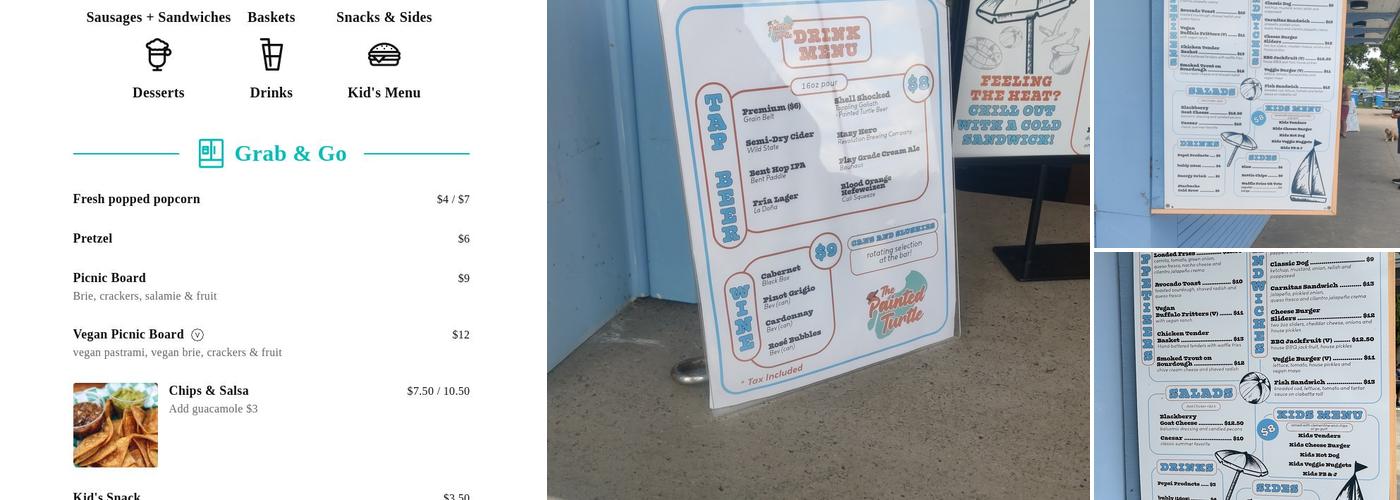 The Painted Turtle Menu