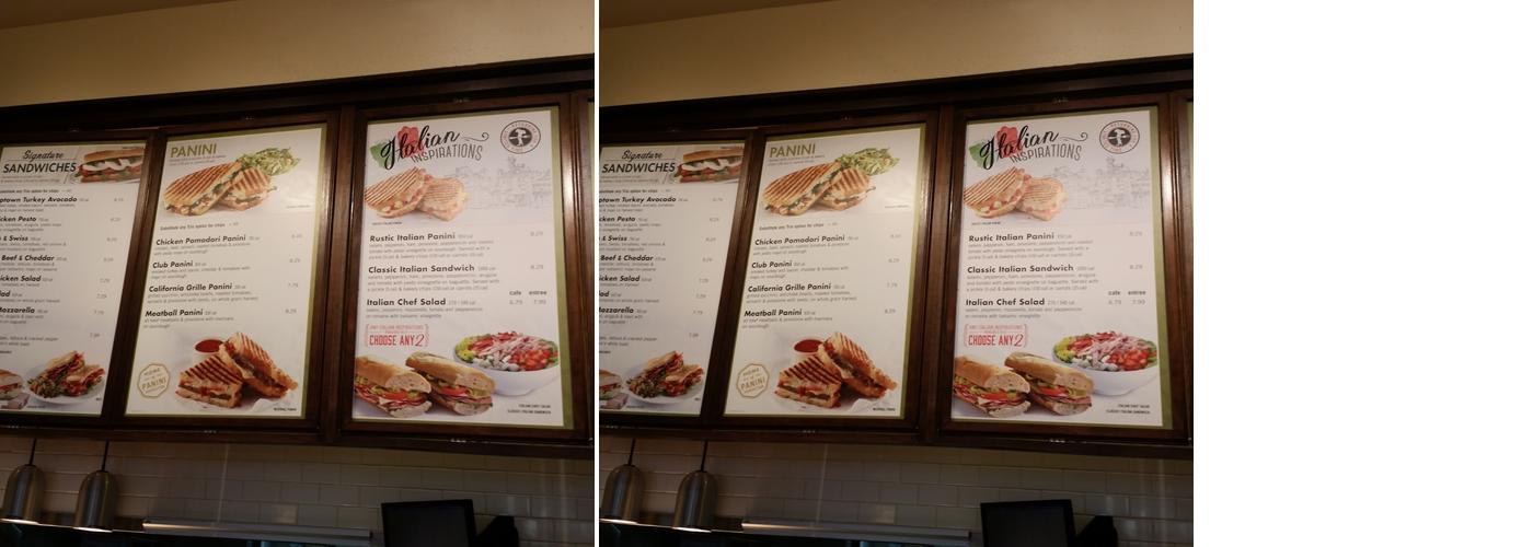 Corner Bakery Menu