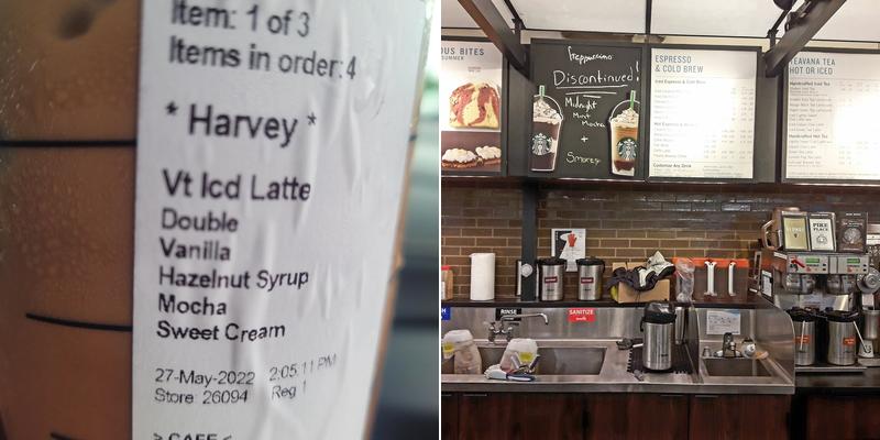 Starbucks Menu