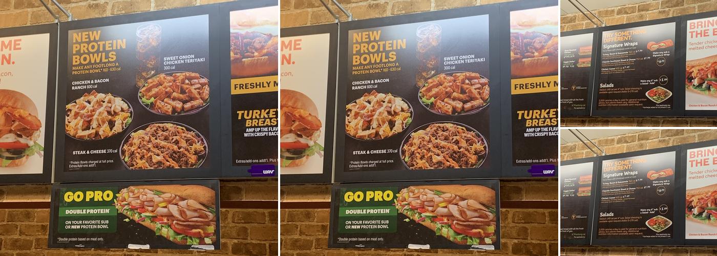 Subway Menu