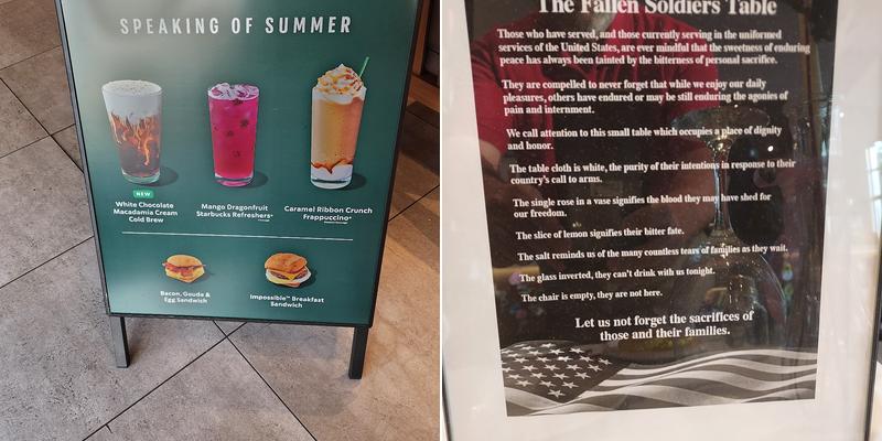 Starbucks Menu