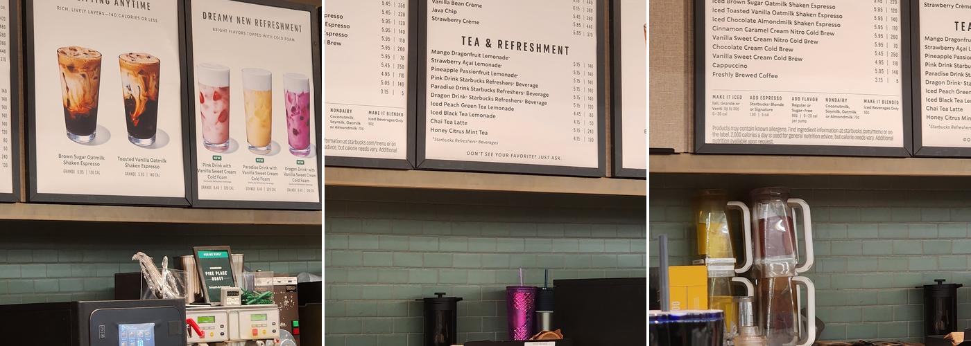 Starbucks Menu