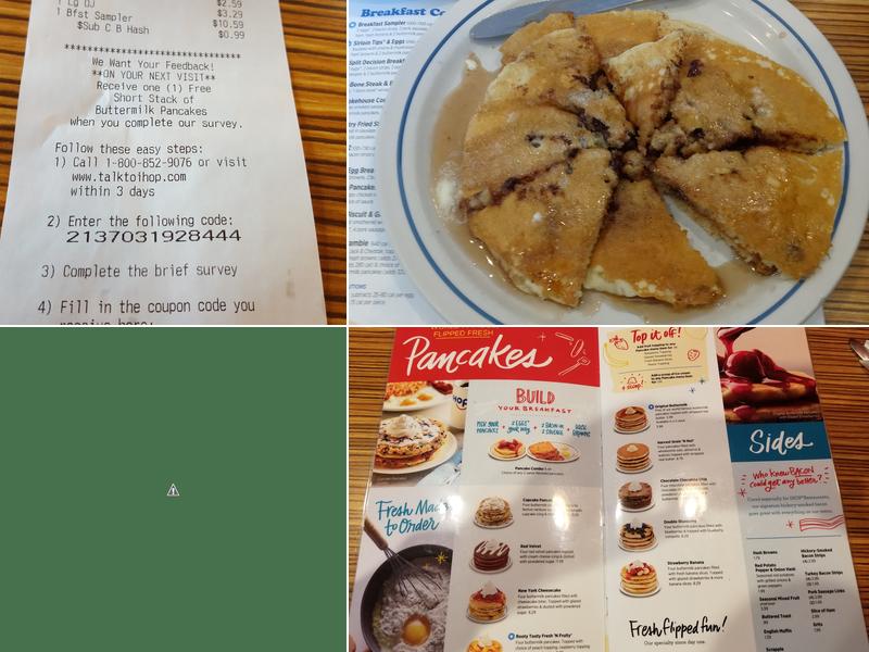 IHOP Menu