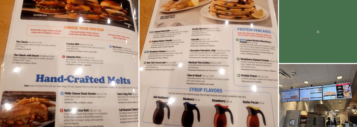 IHOP Menu