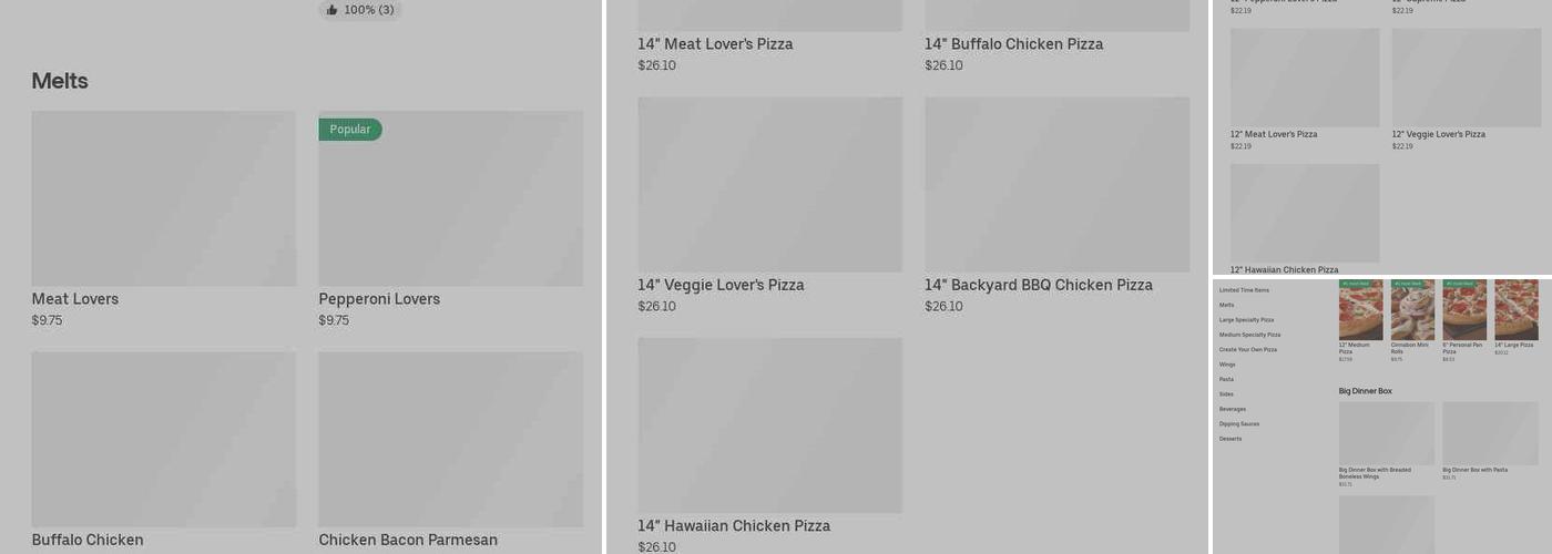 Pizza Hut Menu