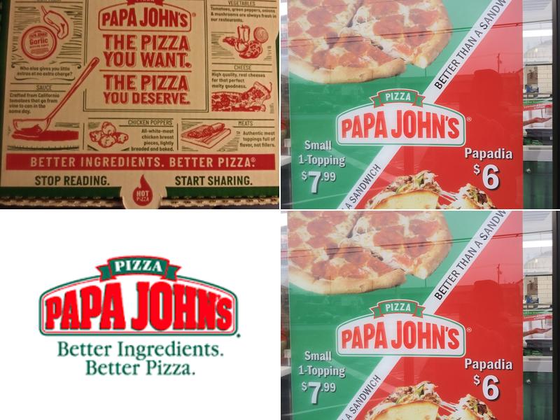 Papa Johns Pizza Menu