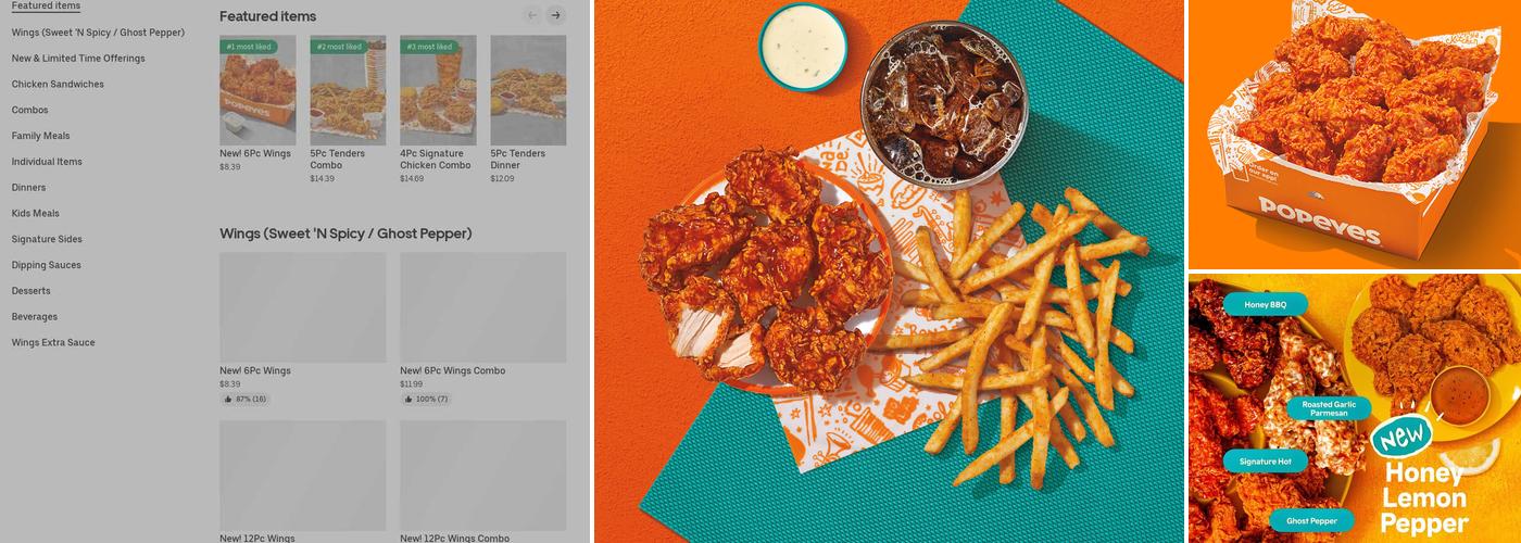 Popeyes Louisiana Kitchen Menu