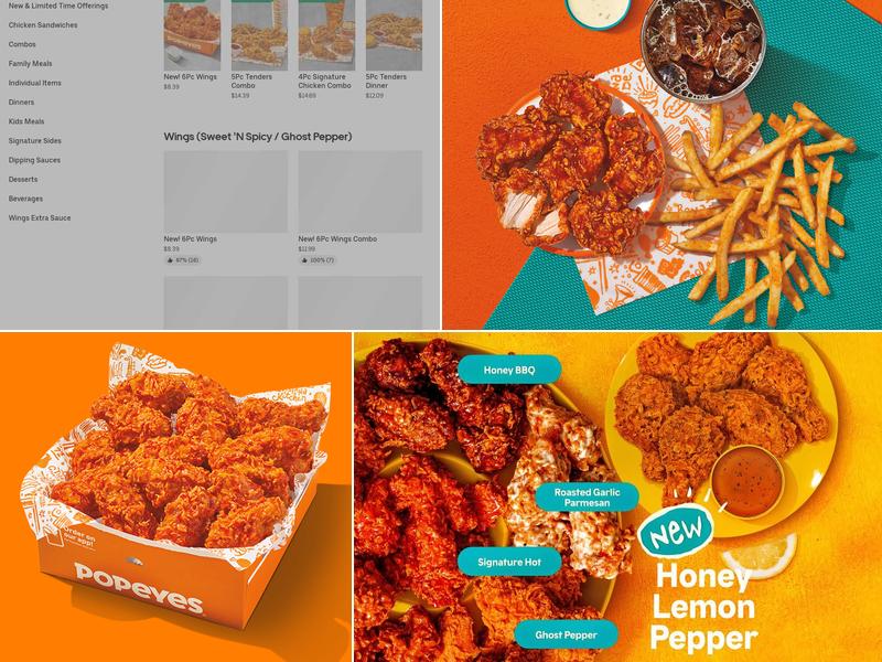 Popeyes Louisiana Kitchen Menu