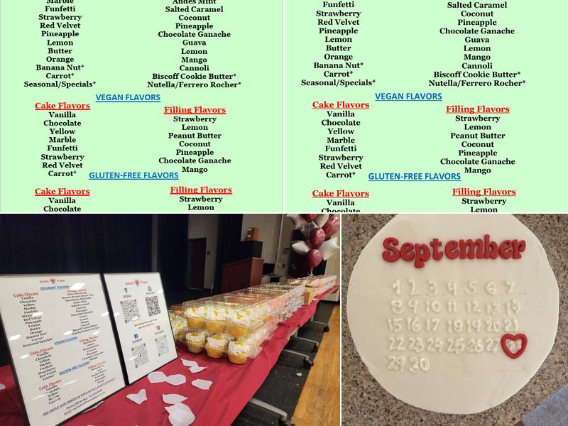 Swirled and Frosted Menu