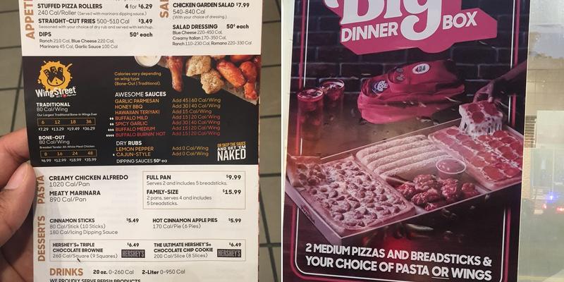 Pizza Hut Menu