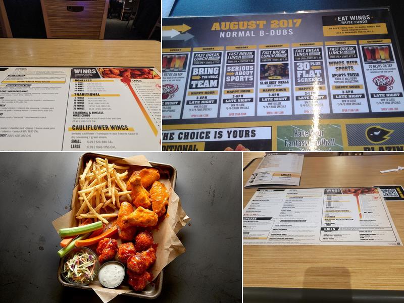 Buffalo Wild Wings Menu