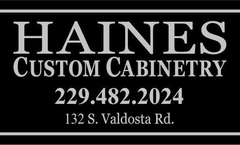Haines Custom Cabinetry 132 S Valdosta Rd, Lakeland Georgia 31635