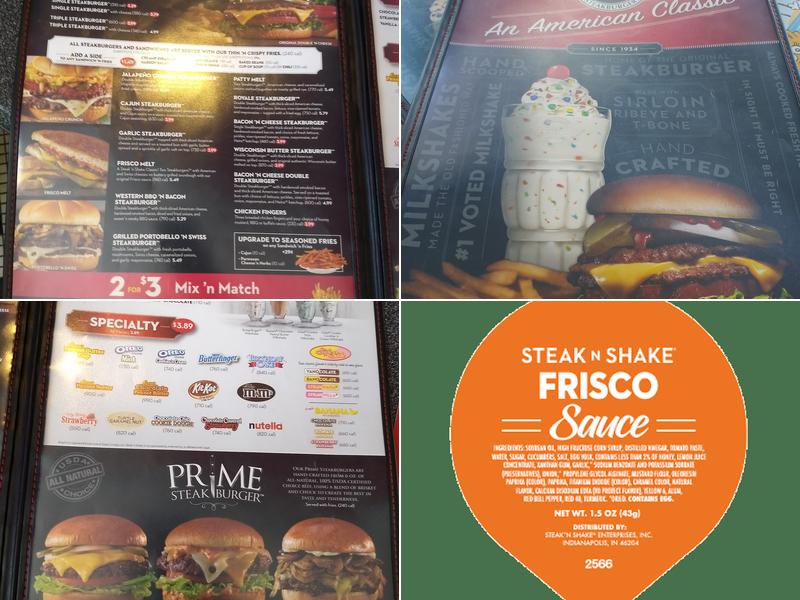 Steak 'n Shake Menu
