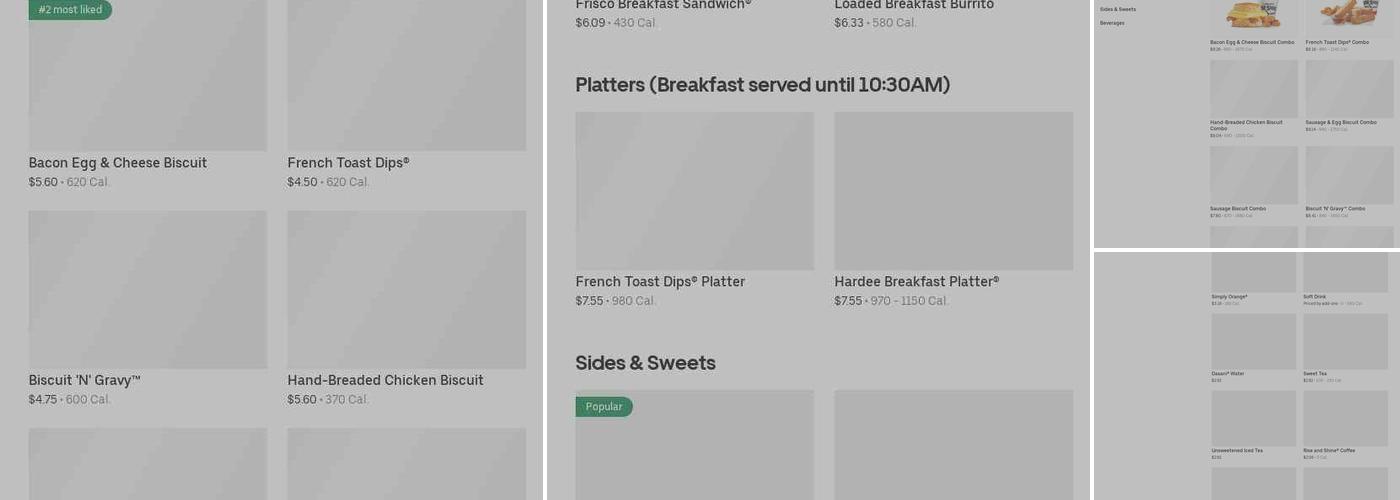 Hardee’s Menu