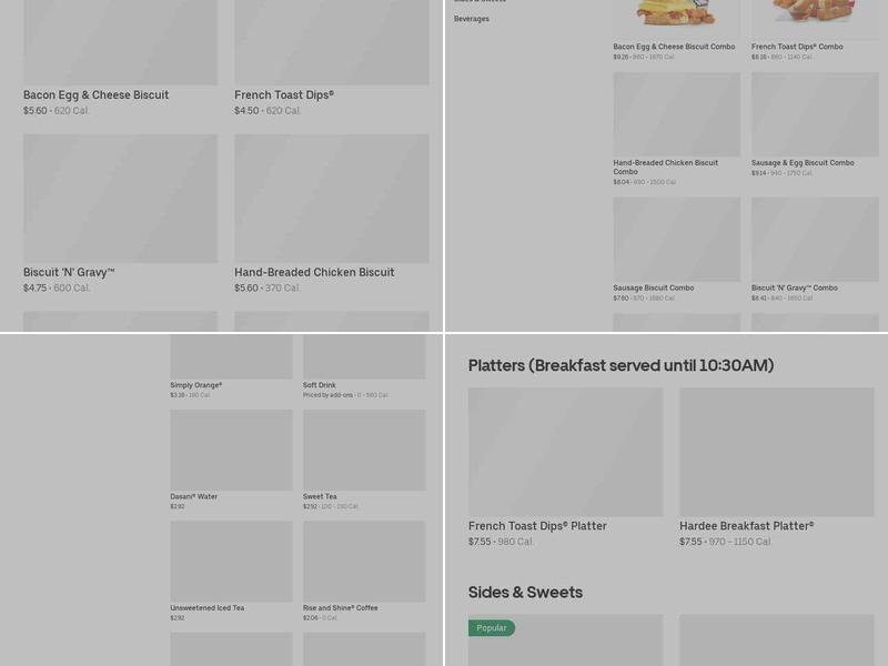 Hardee’s Menu