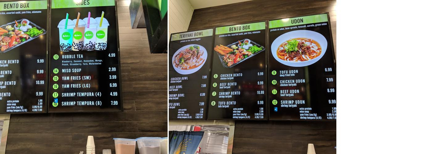 Umi Bento & Sushi Menu