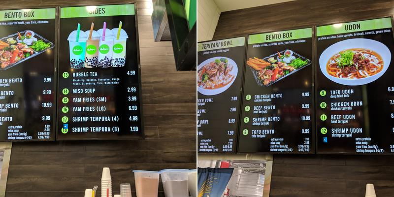 Umi Bento & Sushi Menu