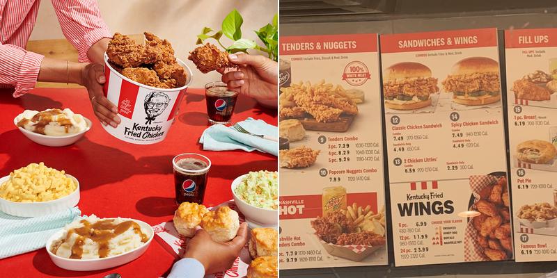 KFC Menu