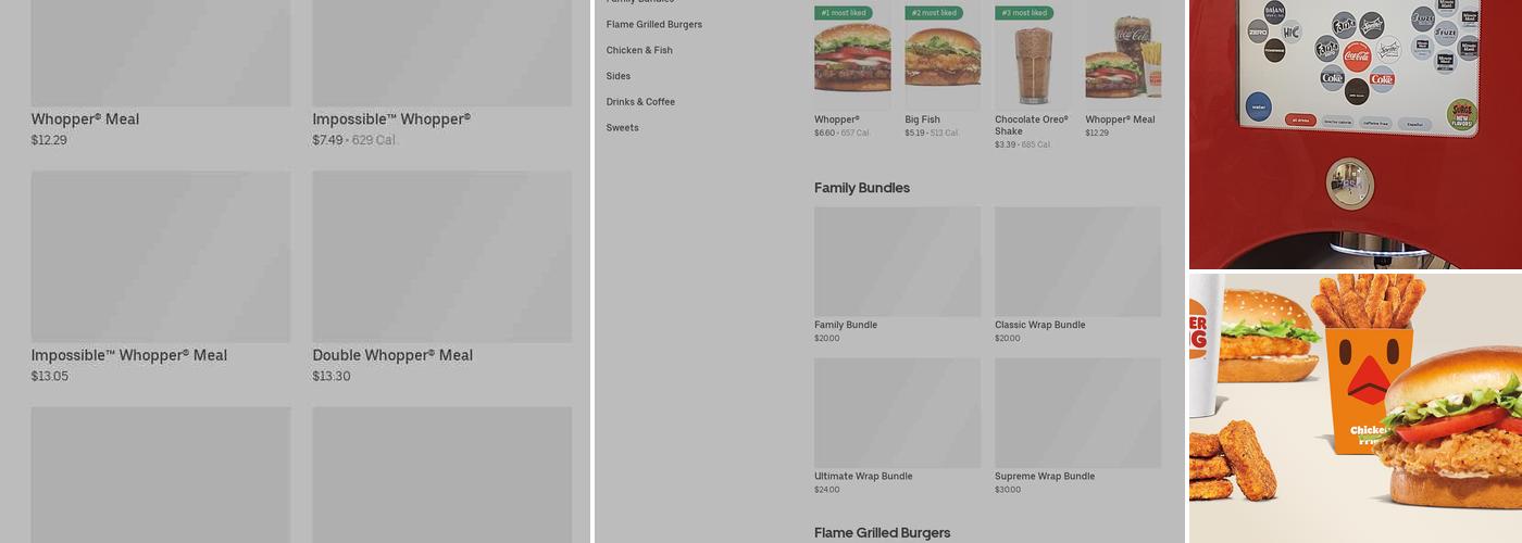 Burger King Menu