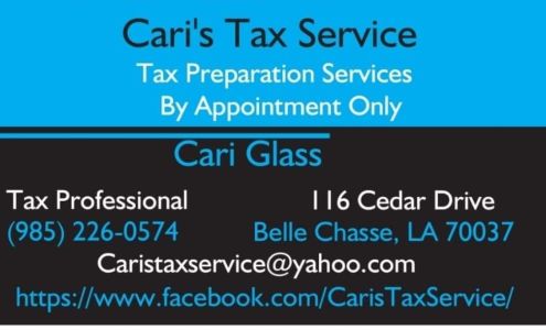 Cari's Tax Service 116 Cedar Dr, Belle Chasse Louisiana 70037