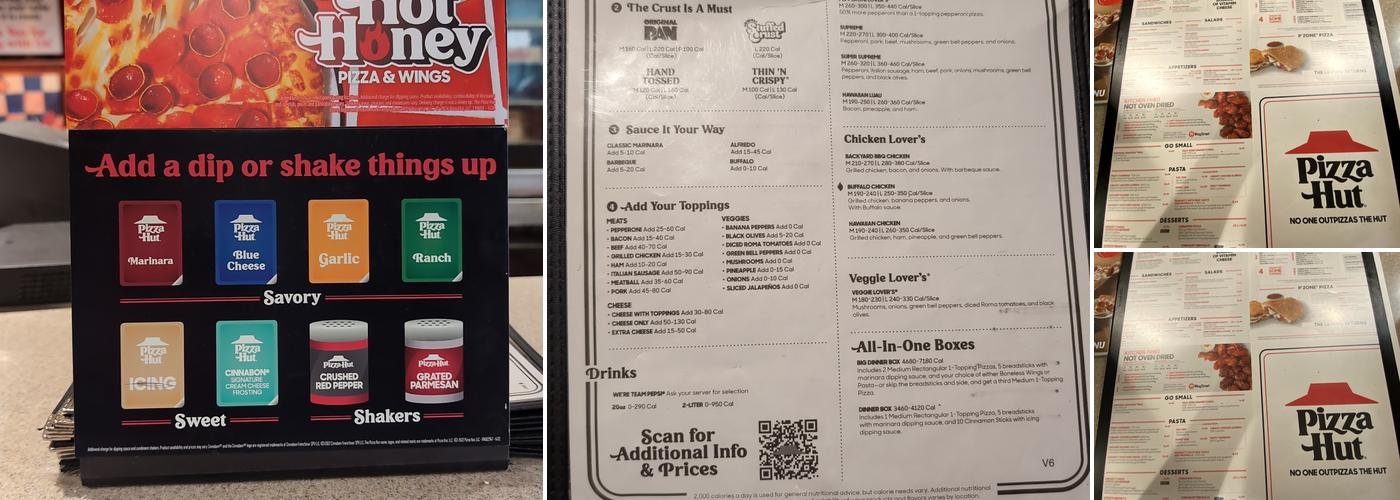 Pizza Hut Menu