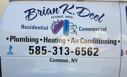 Brian K Deel HVAC INC 5480 Federal Rd, Conesus New York 14435