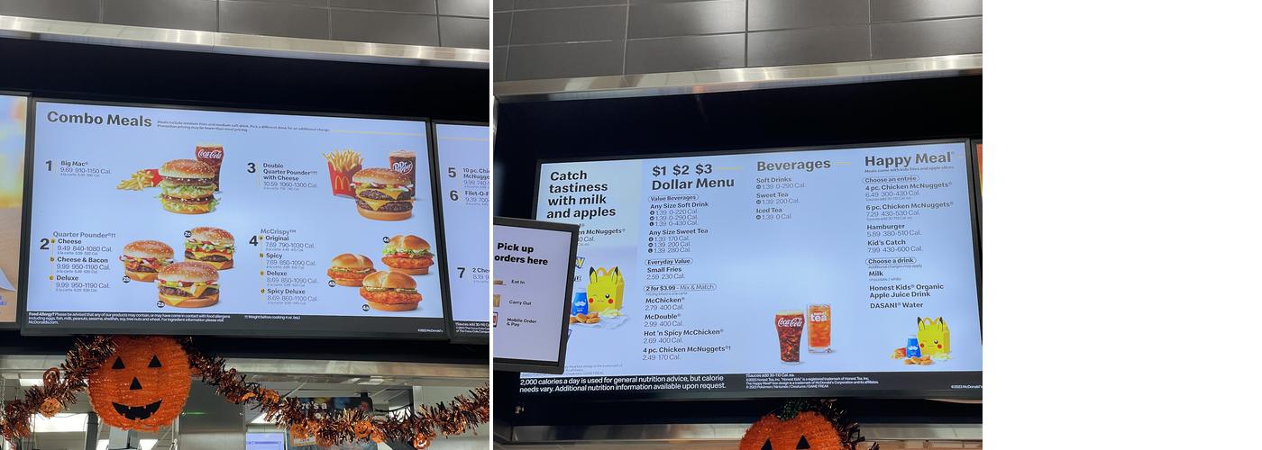 McDonald's Menu