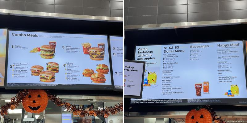 McDonald's Menu
