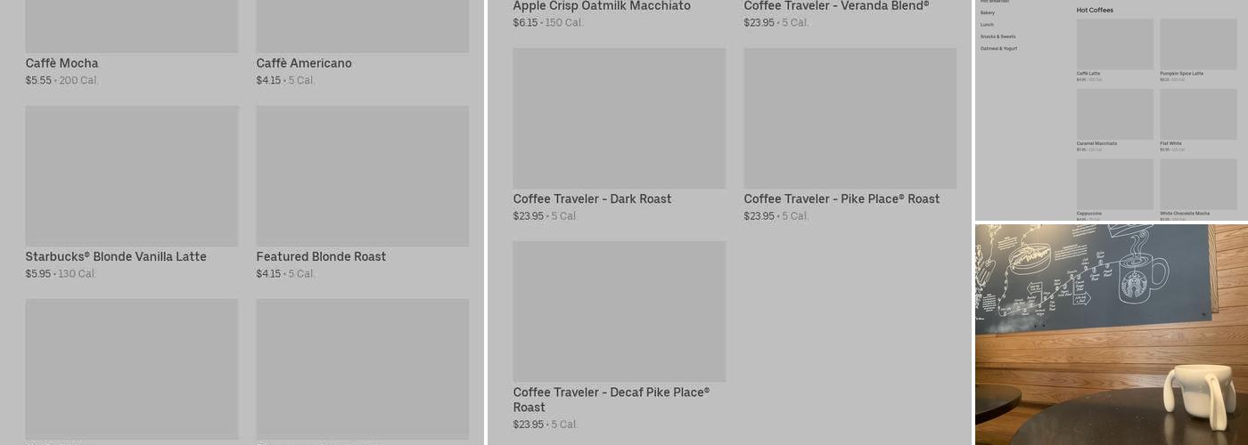 Starbucks Menu