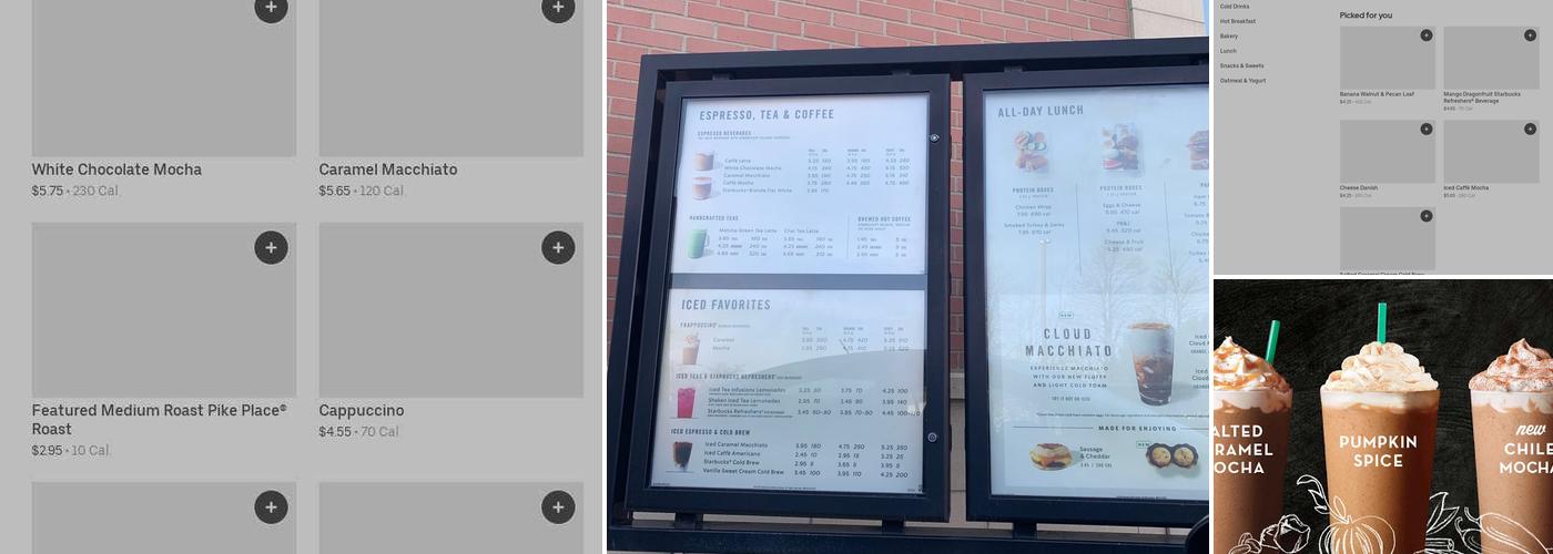 Starbucks Menu