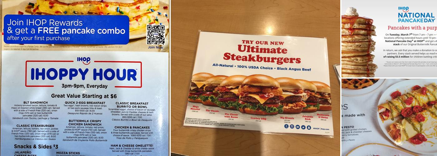 IHOP Menu