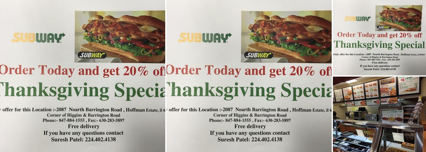 Subway Menu