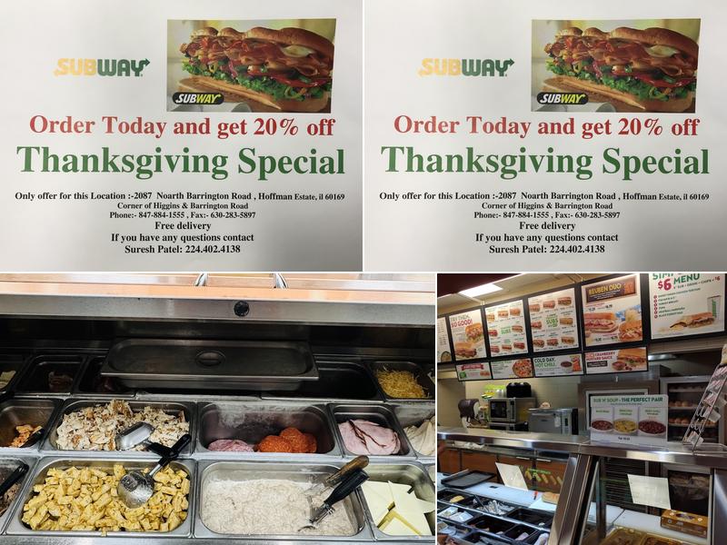 Subway Menu
