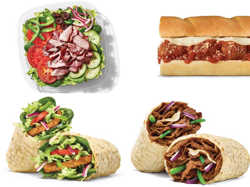 Subway Menu