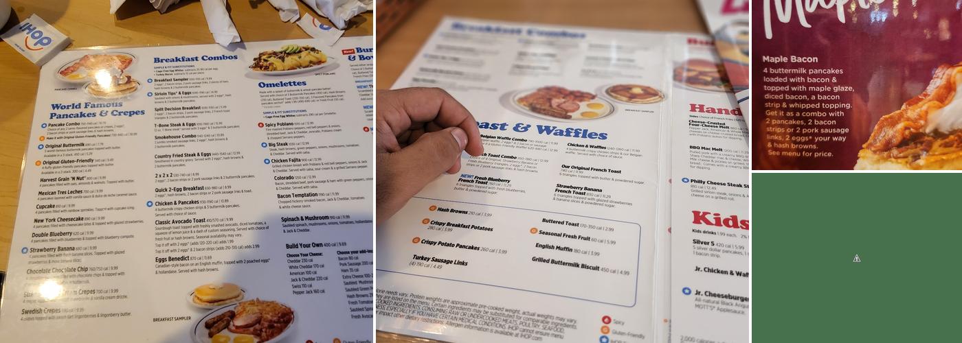 IHOP Menu