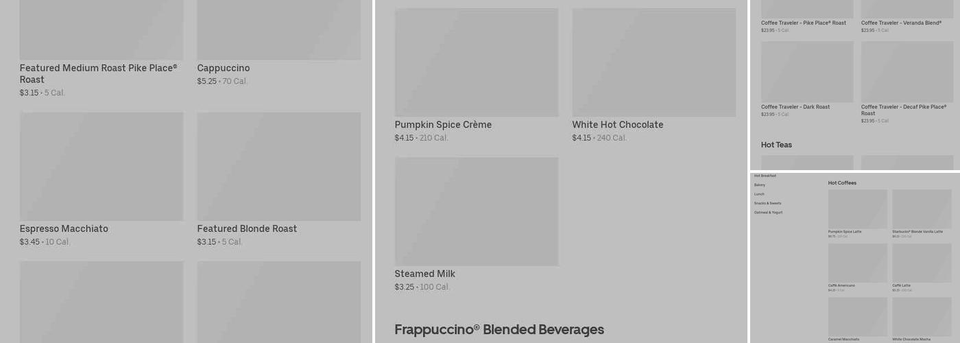 Starbucks Menu