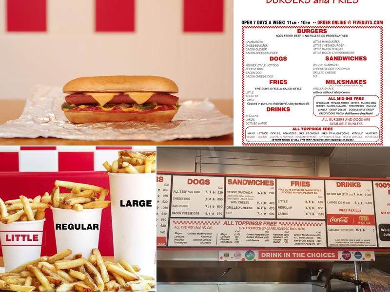 Five Guys Menu
