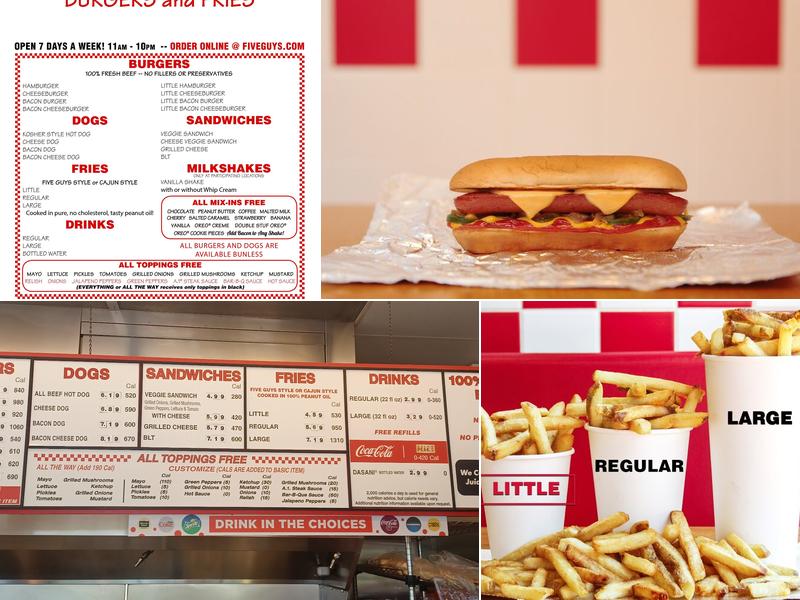 Five Guys Menu