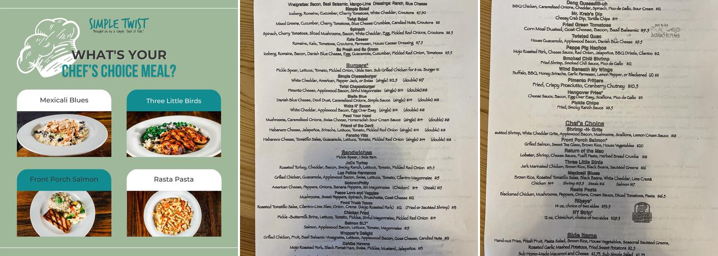 Simple Twist Menu