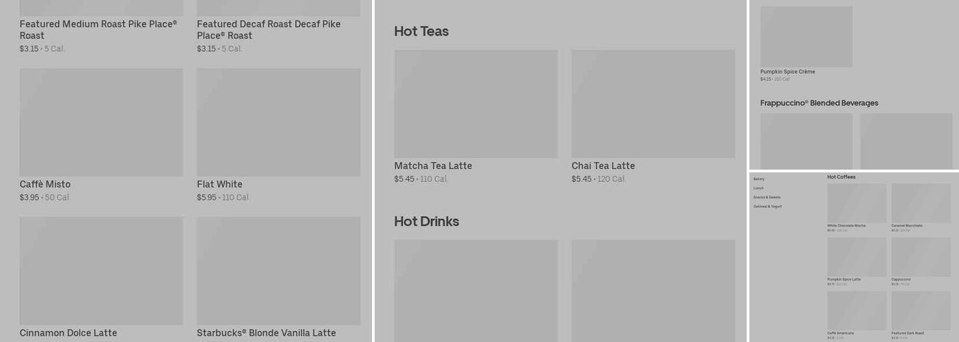 Starbucks Menu