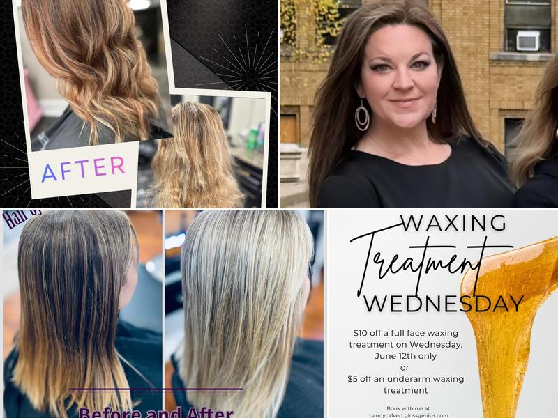 Hair by Candy Calvert inside Wink Studio